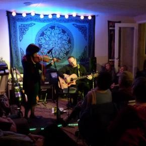 Chinese Melodrama jams with Emily Elbert at house concert